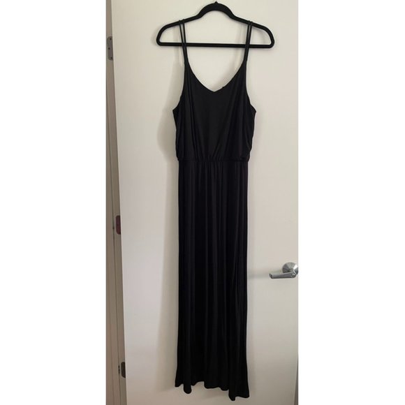 Black Spaghetti Strap Maxi Dress - Picture 1 of 2